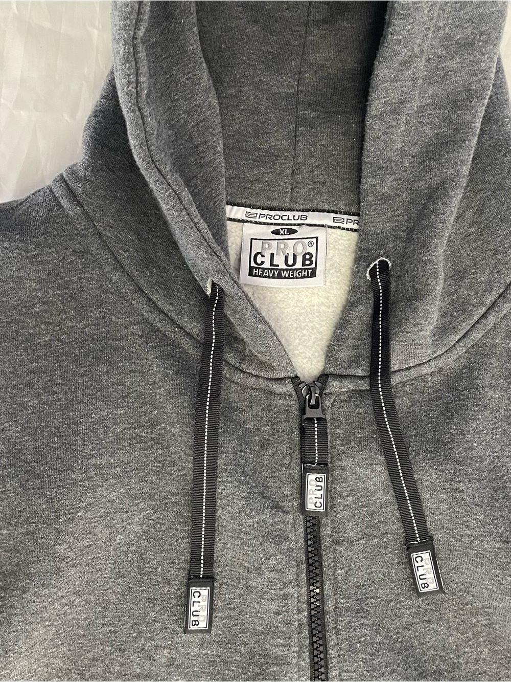 Pro Club Heavyweight Full-Zip Hoodie - Gray